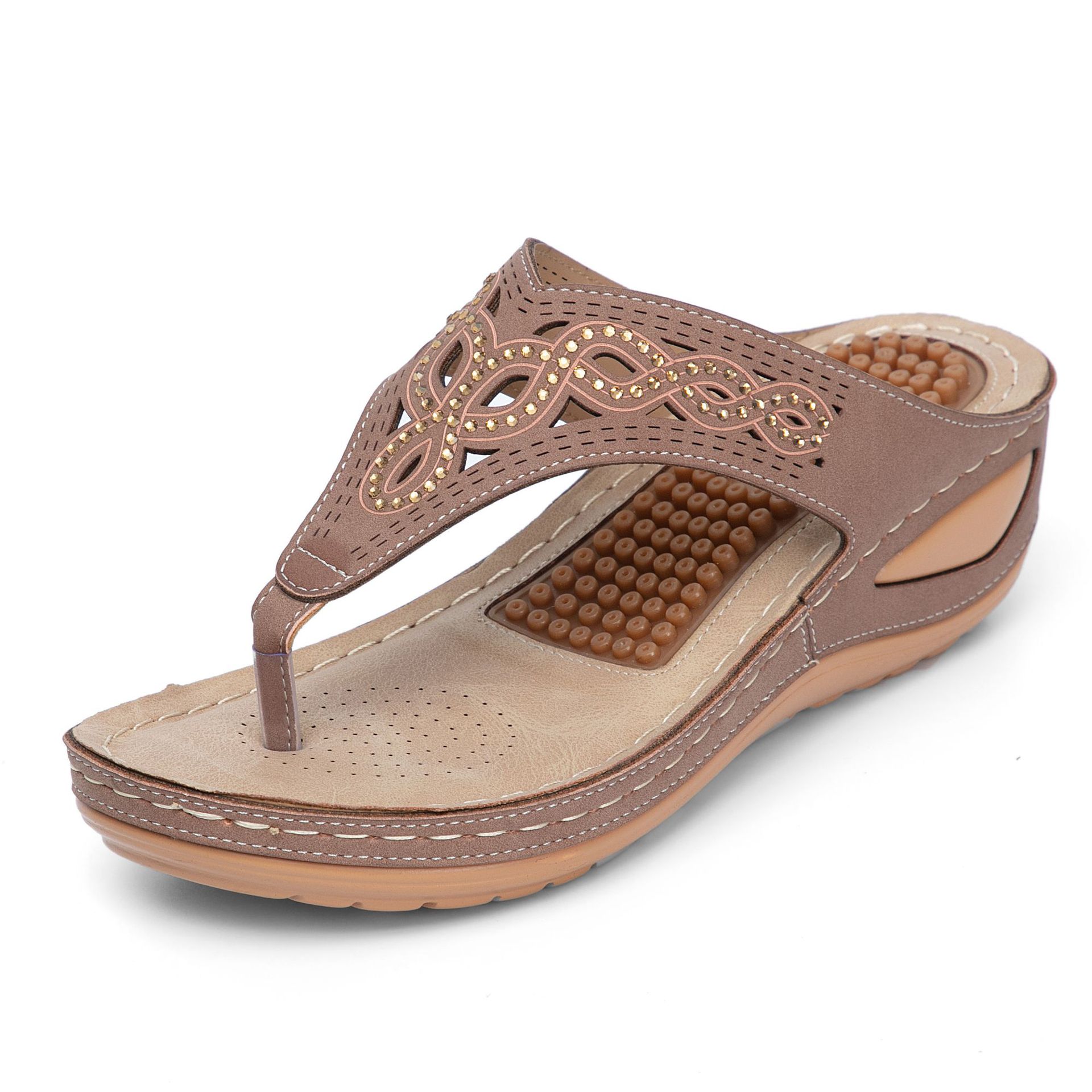 Womens  Sandals Flip Flops With Massage Function