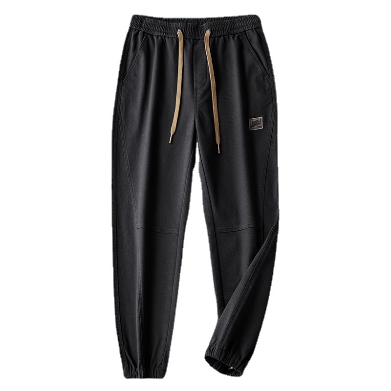 Workers' pants boys in spring and autumn 2023 new loose trendy -footed casual pants men's handsome wild trousers