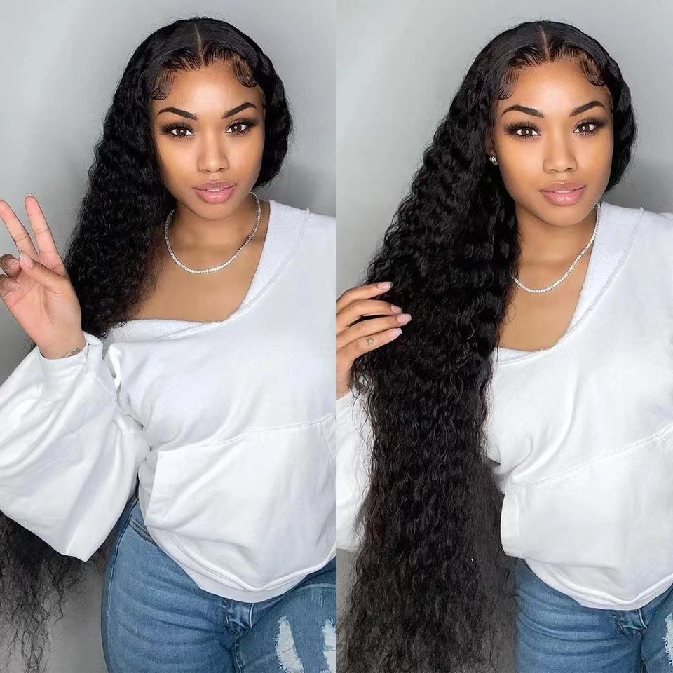 Same Water Curly Hair Wear And Go Wigs 180% Density Glueless HD Lace Ready To Wear Wigs