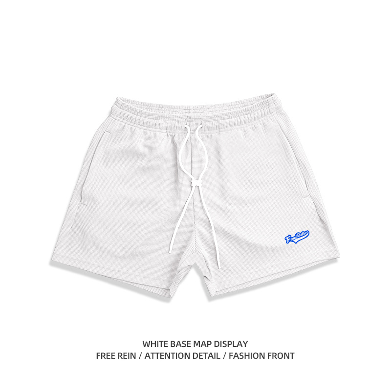 American Walofege triple -point pants casual sports shorts Men's summer street tide penetrated and breathable but knee pants