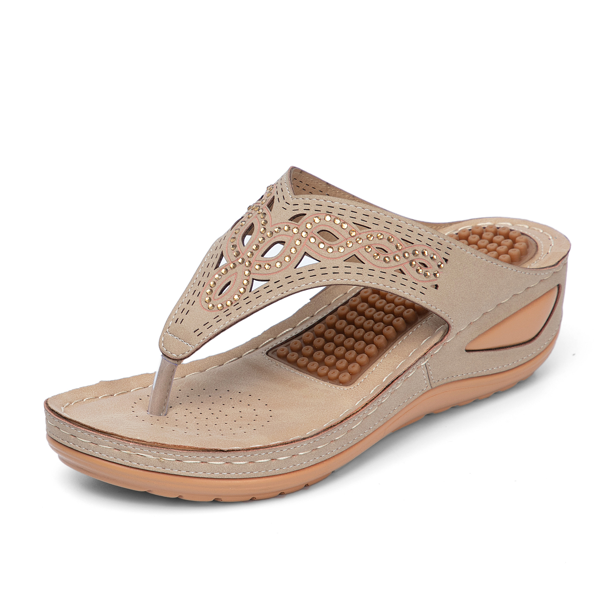 Womens  Sandals Flip Flops With Massage Function