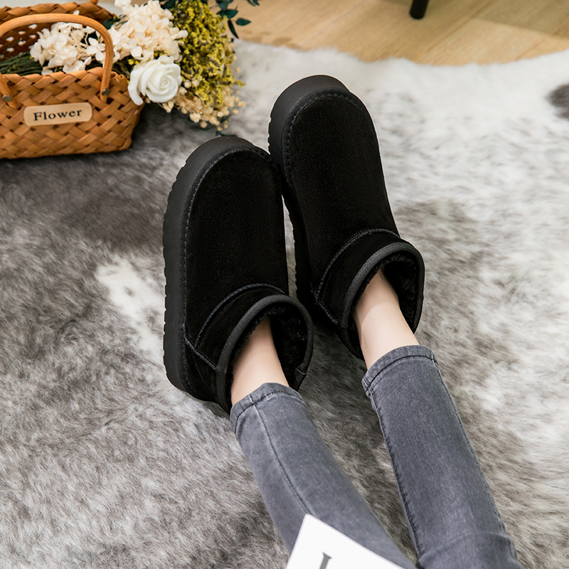Women's platform thick-soled short-tube non-slip