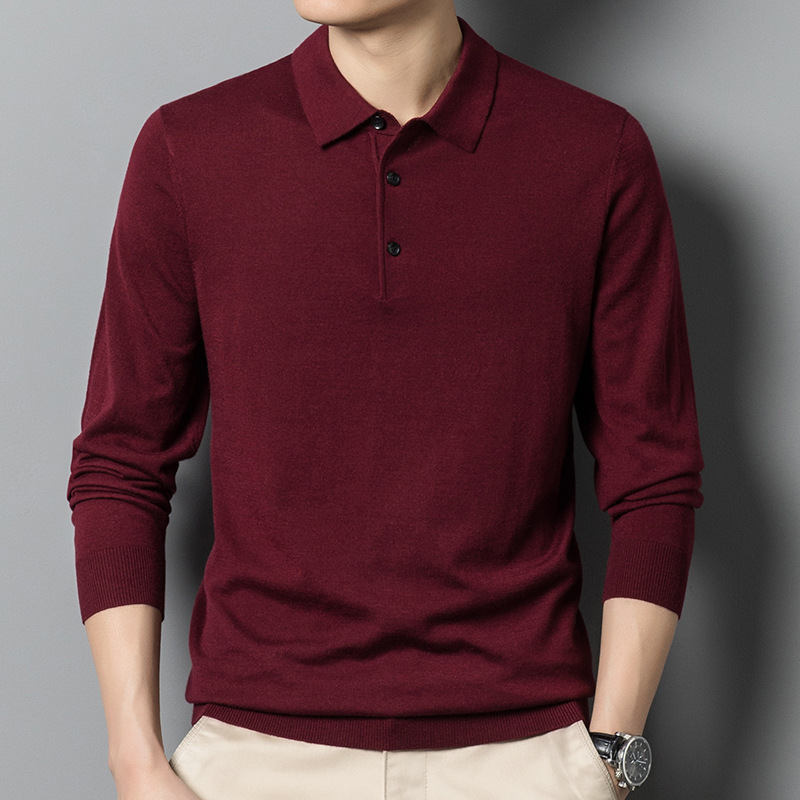 Men's sweater slim casual long-sleeved sweater