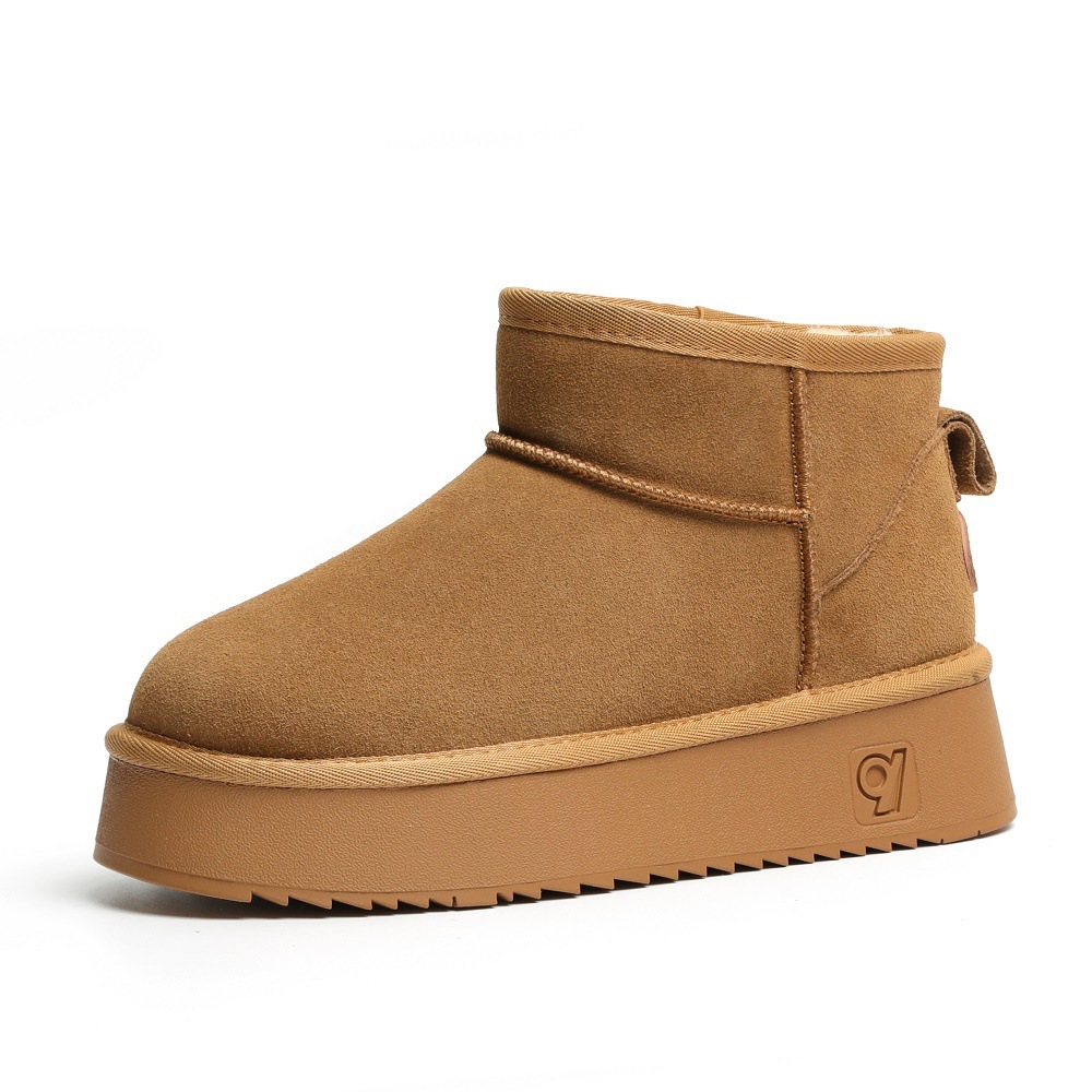 Women's platform thick-soled short-tube non-slip