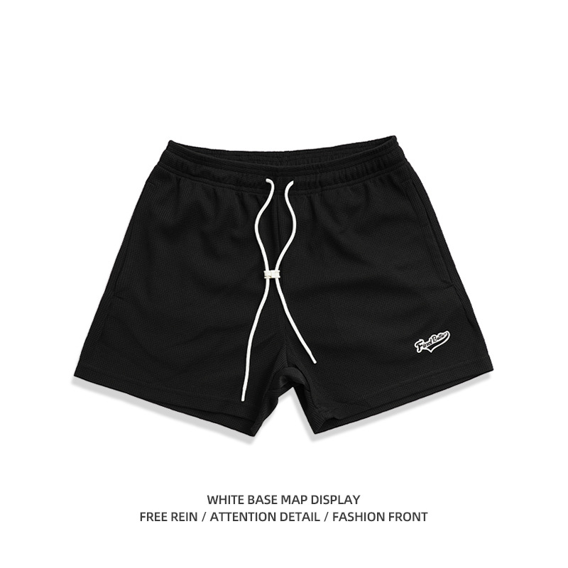 American Walofege triple -point pants casual sports shorts Men's summer street tide penetrated and breathable but knee pants