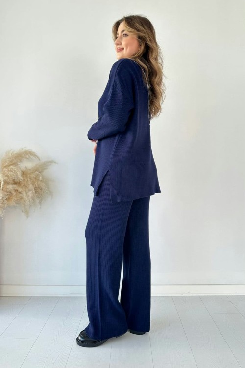 Polo Neck Knitwear Set