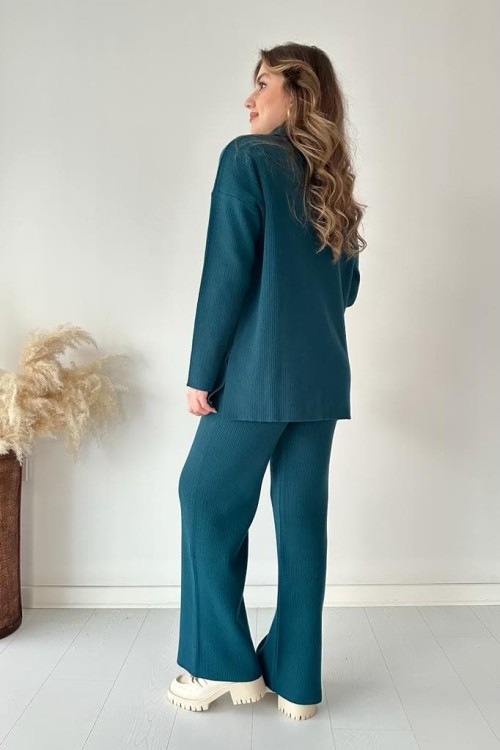 Polo Neck Knitwear Set