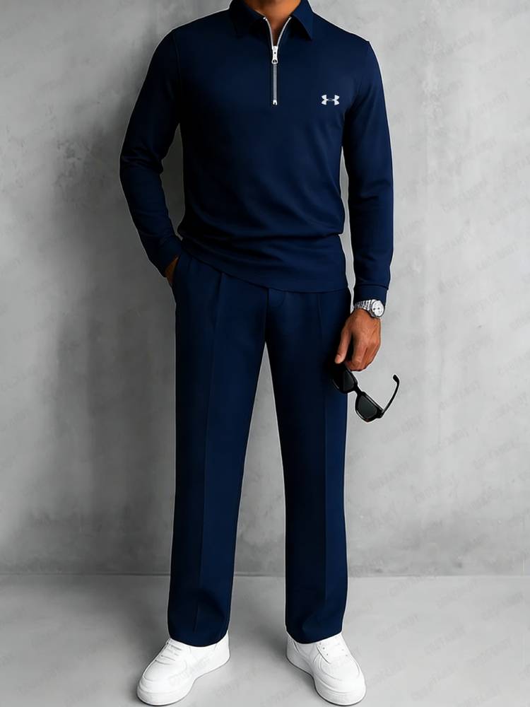 Modern Polo and Pants Sporty Set
