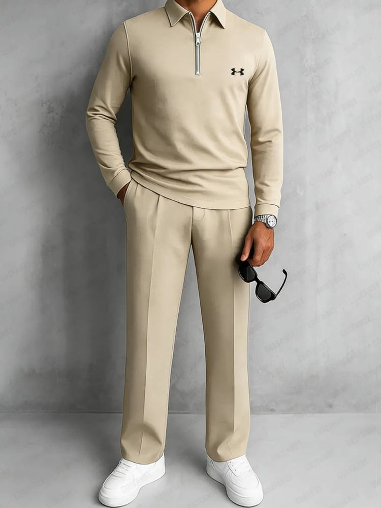 Modern Polo and Pants Sporty Set