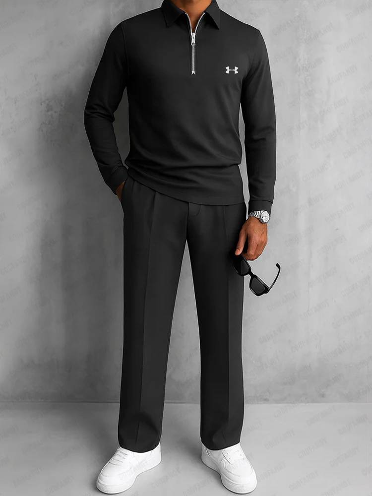 Modern Polo and Pants Sporty Set