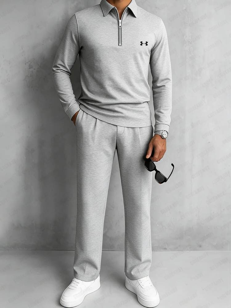 Modern Polo and Pants Sporty Set
