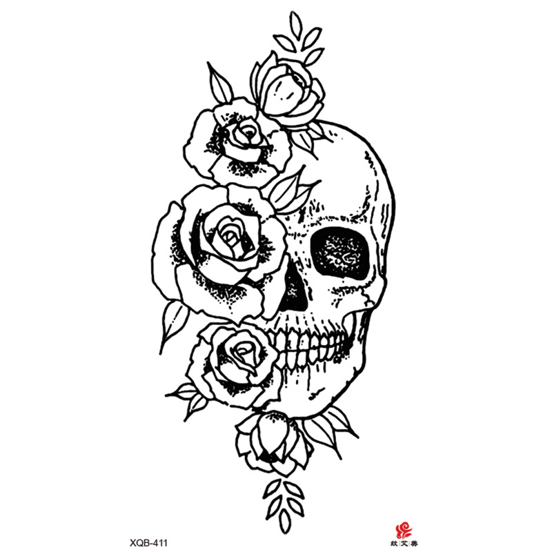 skull rose #1