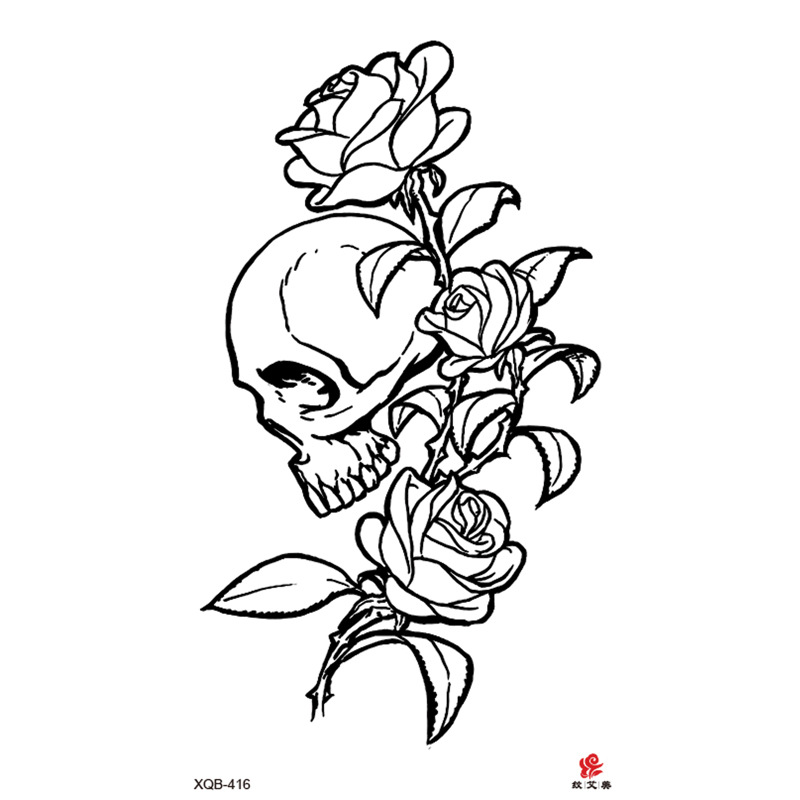 skull rose #4