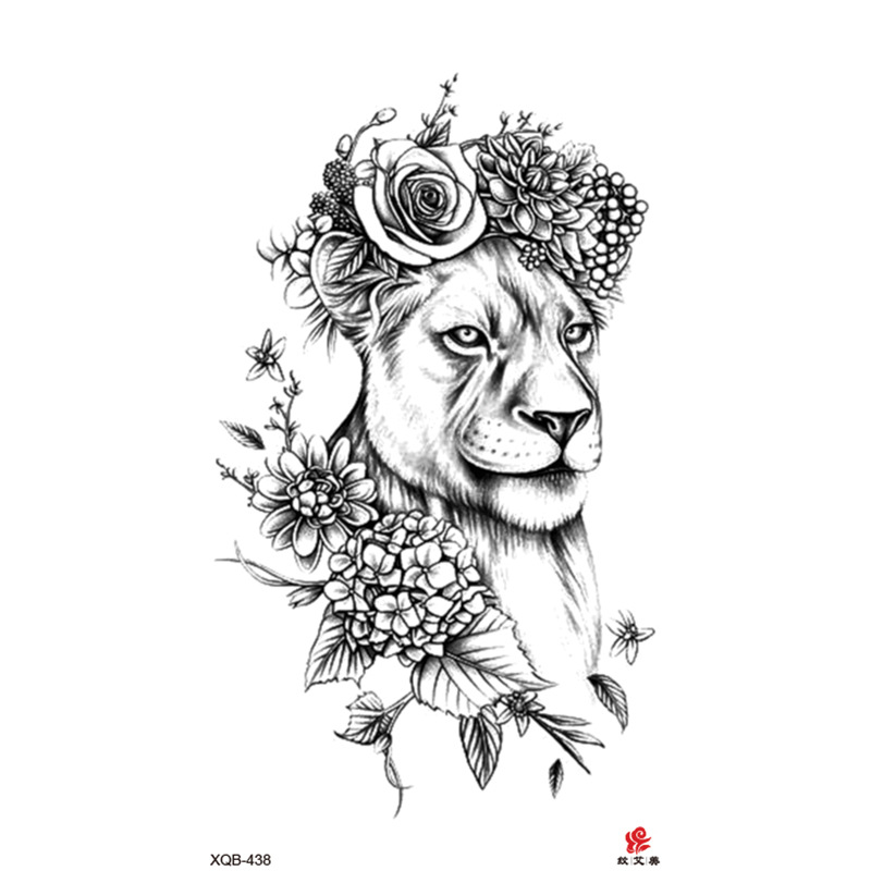 flower and lion