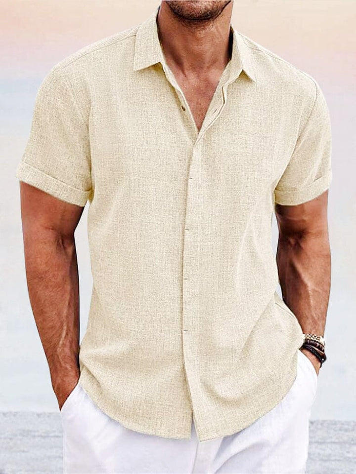 Men's Casual Cotton Linen Shirt