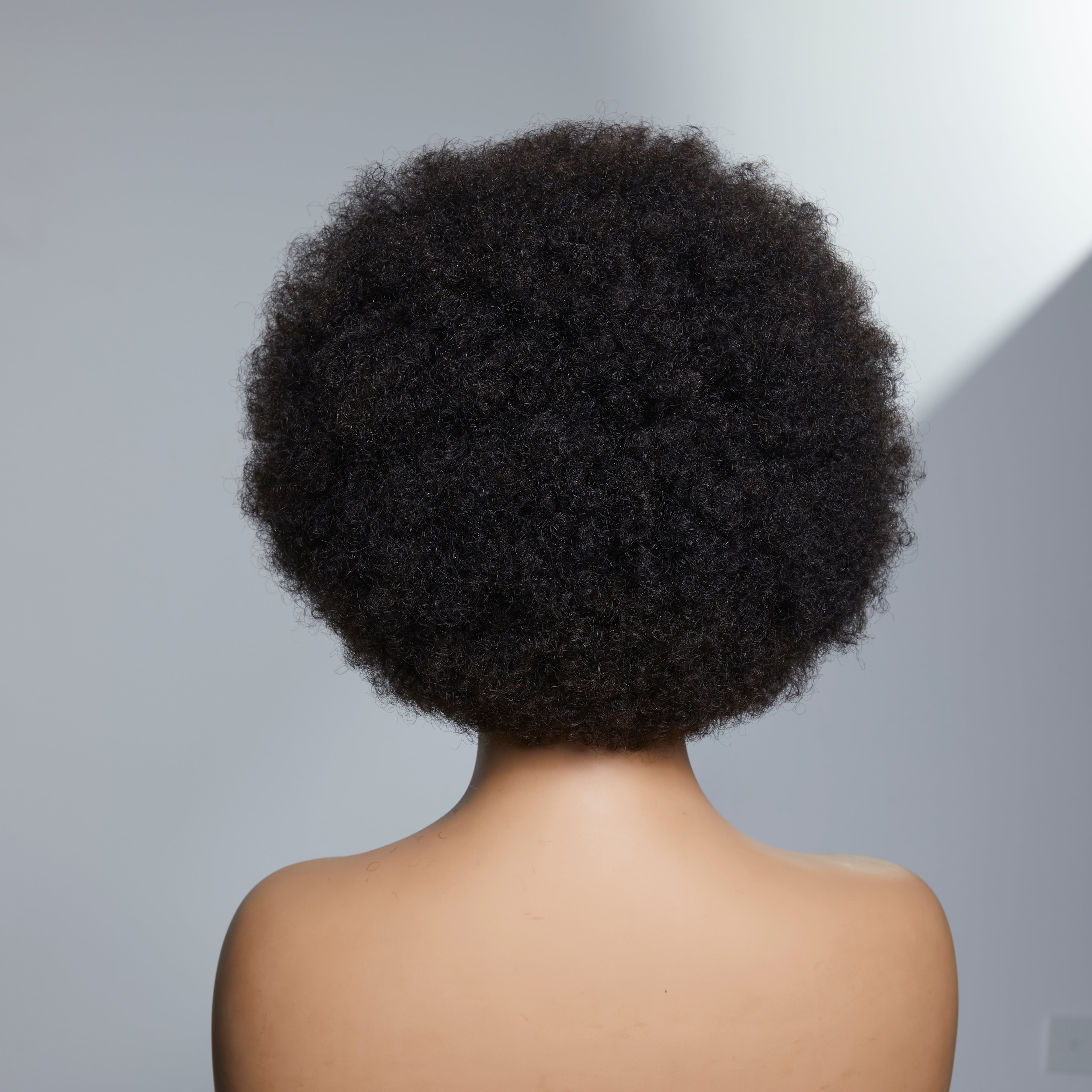 Retro & Vintage | Ultra Natural Afro Curl 13X2 Frontal Lace Short Wig 100% Human Hair