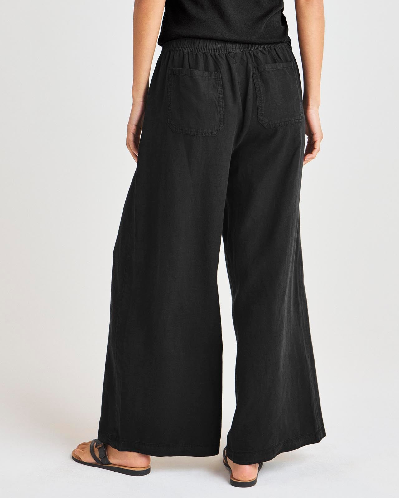Women‘s Summer Linen and Lyocell Wide Leg Pants
