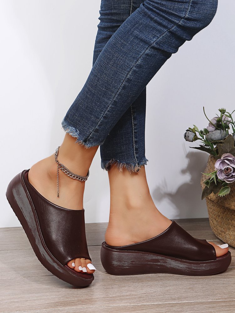 🔥MOTHER'S DAY SALE-49% OFF-👡Ladies Leather Sole Slippers