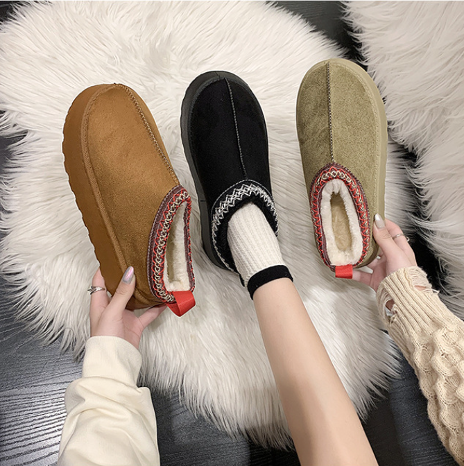 Women's Cotton Velvet Warm Snow Shoes