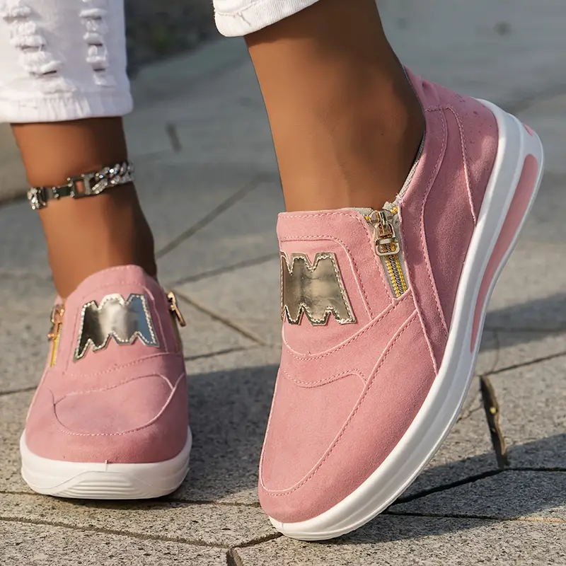 womens low top sneakers breathable mesh upper soft insole pu outsole comfortable and lightweight suitable for all seasons details 9