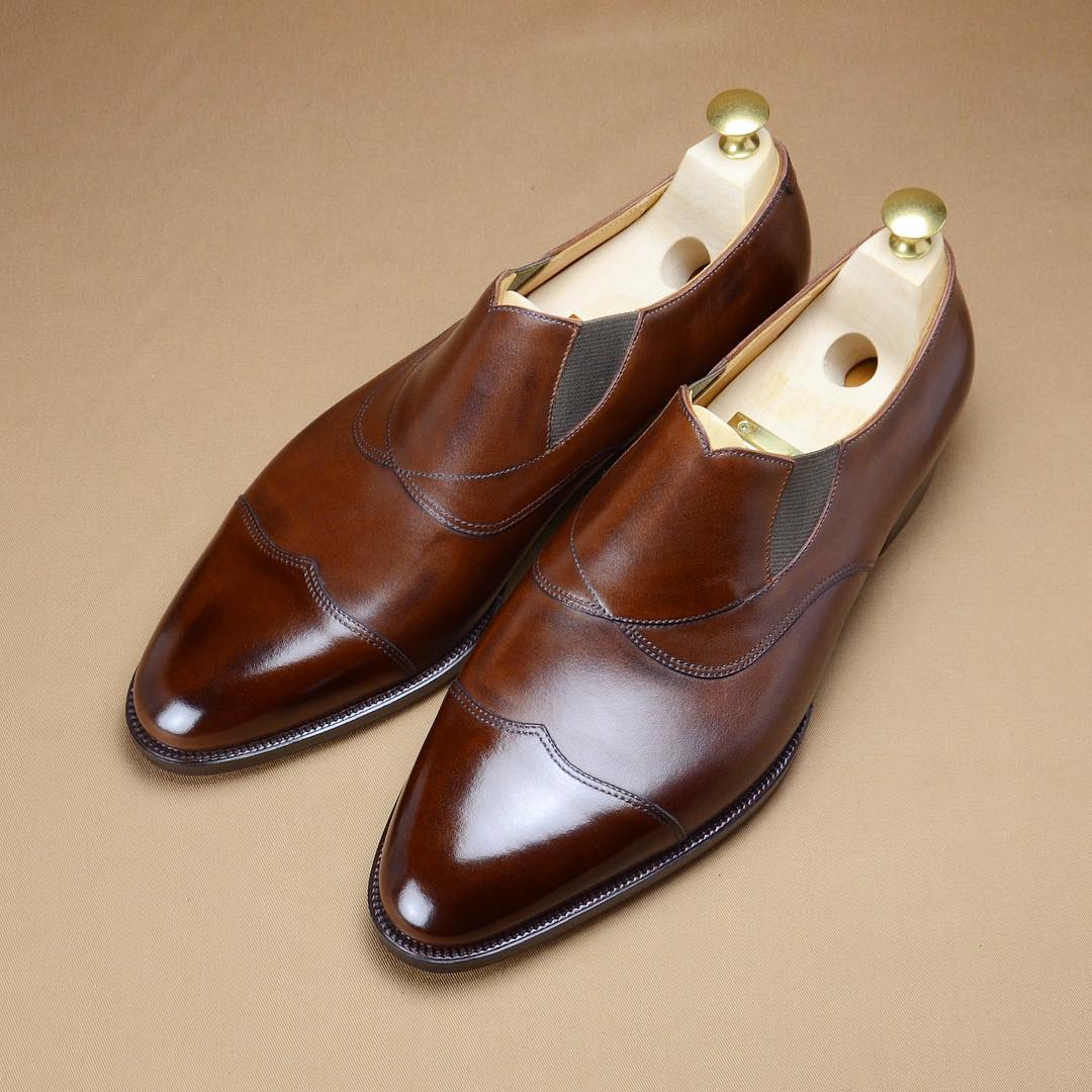 New fashion design slip-on leather shoes-Zittor