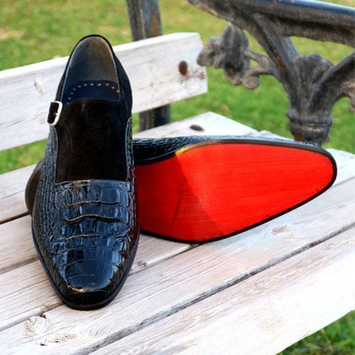 Crocodile leather Brand Designer Men's Shoes-Zittor
