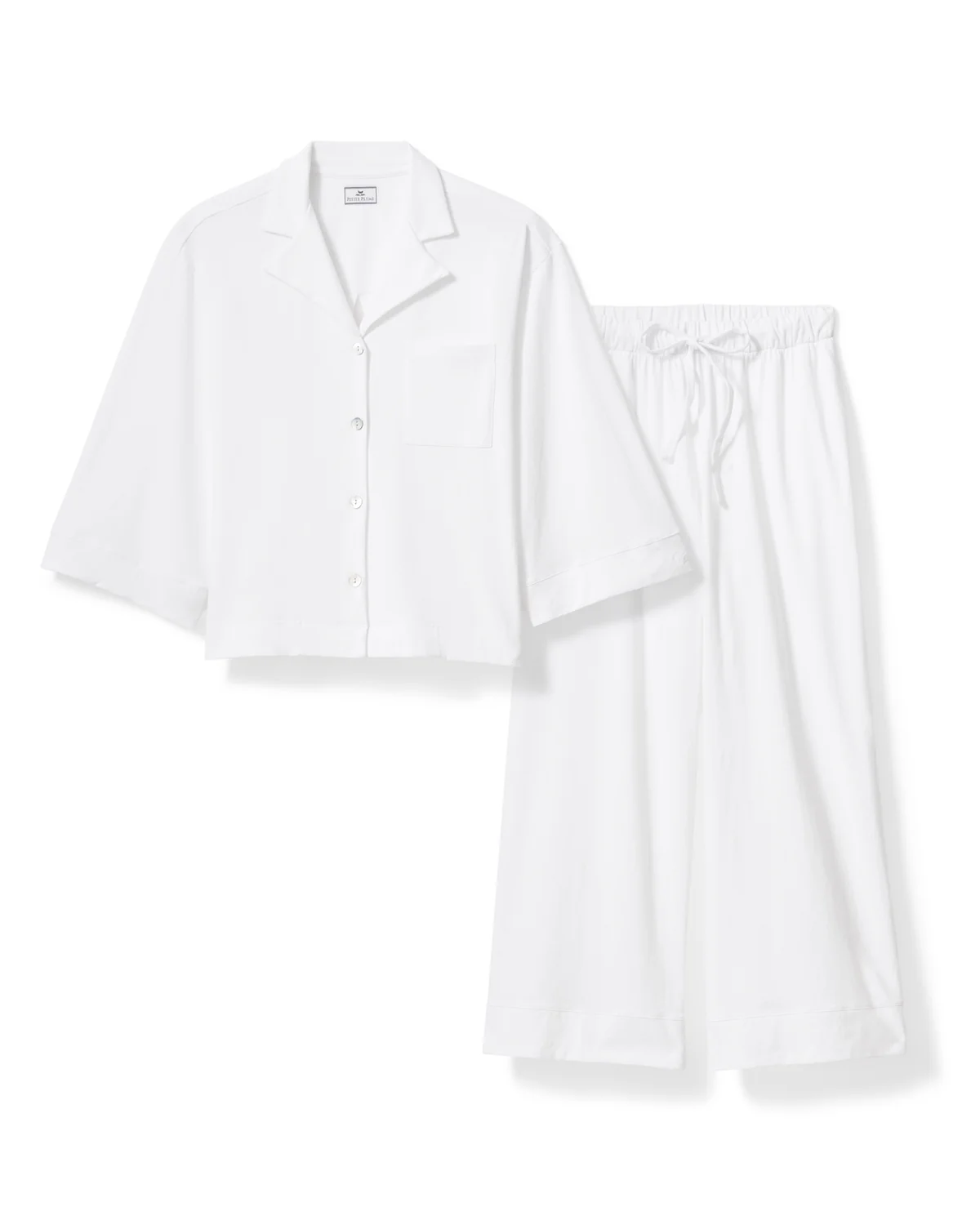 The Olivia Wide-Leg Pima Cotton Pajama Set