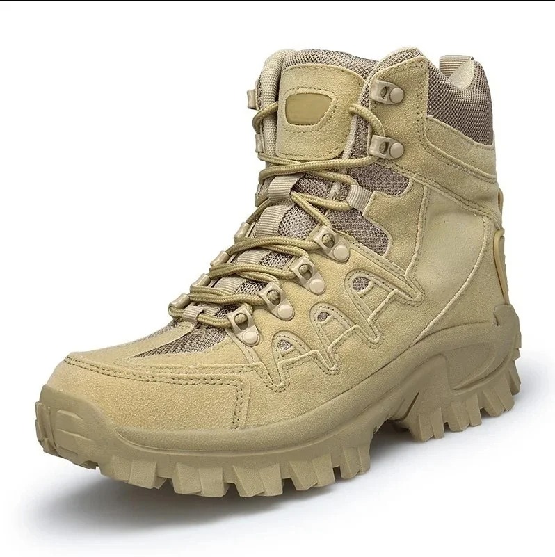 Men Outdoor Waterproof Non-Slip Hiking Boots Combat Boots
