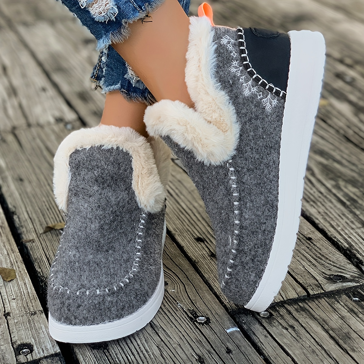Women's Winter Fleece Lined Ankle Booties
