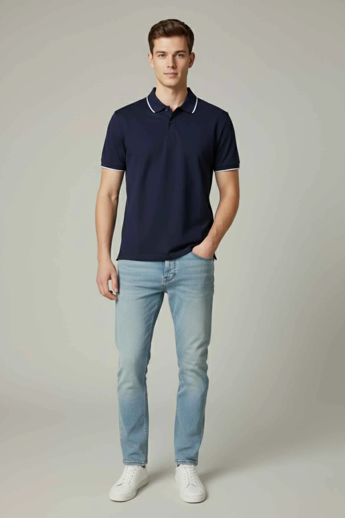 Polo Republica Men's Tipped Polo Shirt