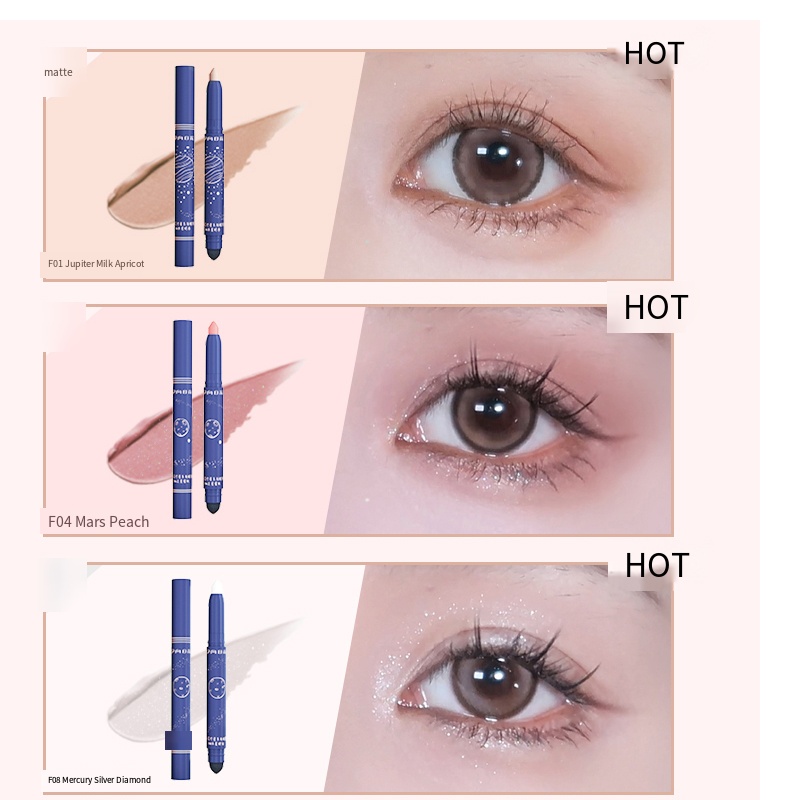 【New products imported from Korea】 Eye shadow pen highlight brightening pen eye shadow stick one touch forming new lazy people