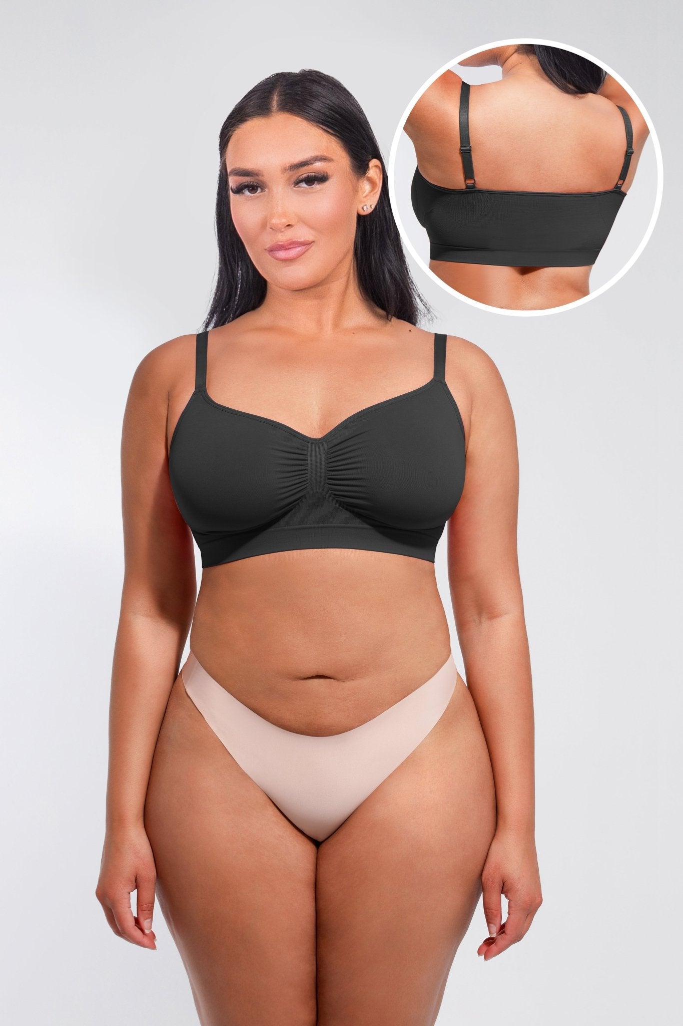 Seamless Shaping Bra with Adjustable Shoulder Straps