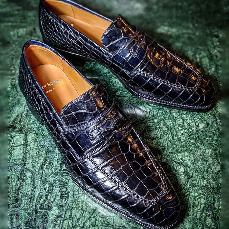 Crocodile Alligator Loafers-Zittor