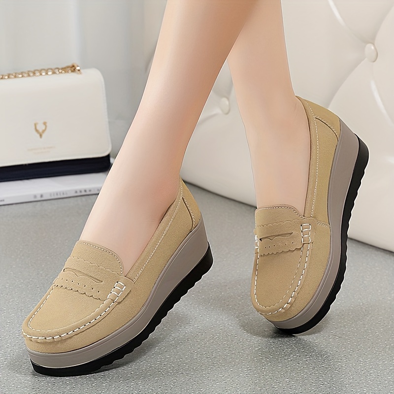 Women's Comfortable Platform Loafers