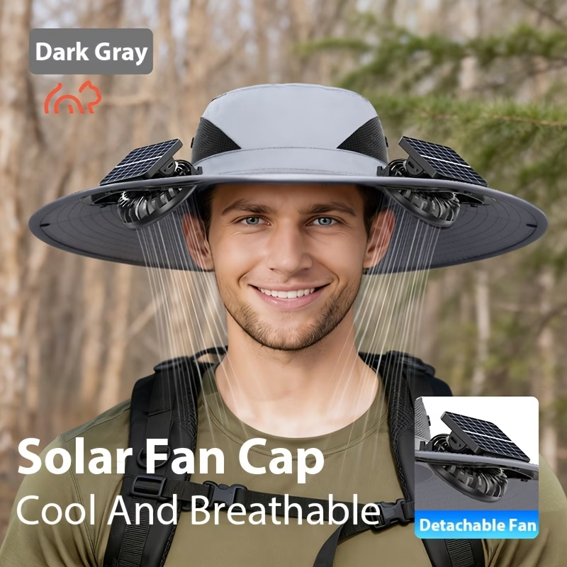 Beat the Heat with Our Solar-Powered Cooling Hat! 🌀