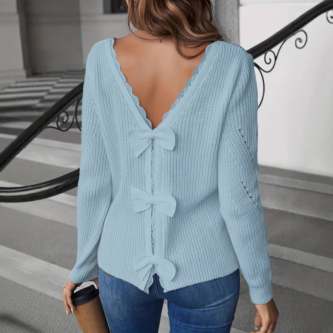 🔥Early Autumn  45%OFF Promotion🔥Women's Elegant V-Neck Unique Design Sweater