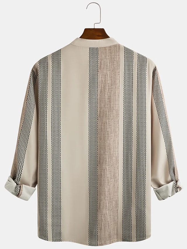 Men's Casual Shirt Henley Shirt