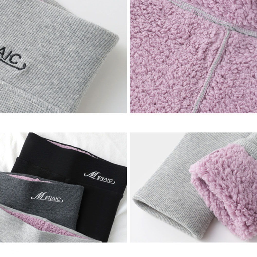 Grattlamm™ Stretchiga tighta Leggings för kvinnor med hög midja i tjock fleece