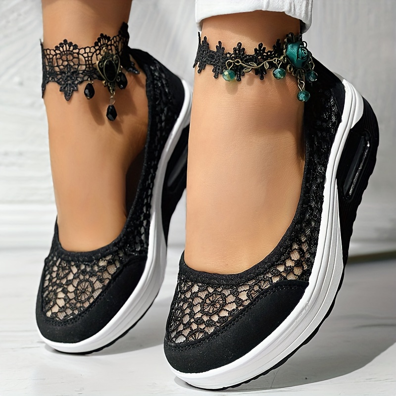 Women's Comfortable Orthopedic Lace Mesh Walk Shoes