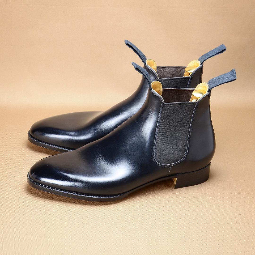 New Black Chelsea Boots-Zittor