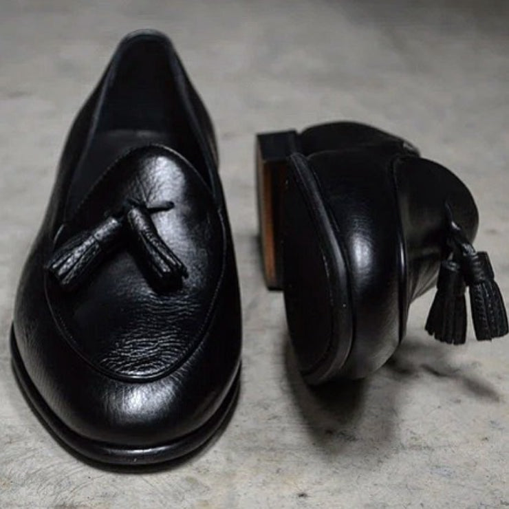 Men's Black Boutique Loafers A10-Zittor