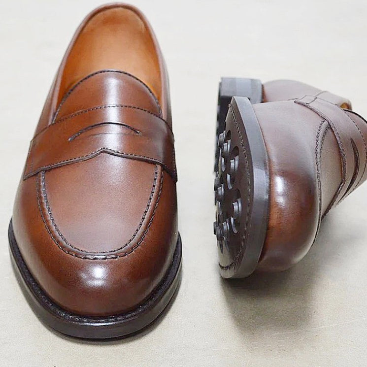 Men's Brown Boutique Loafers A08-Zittor