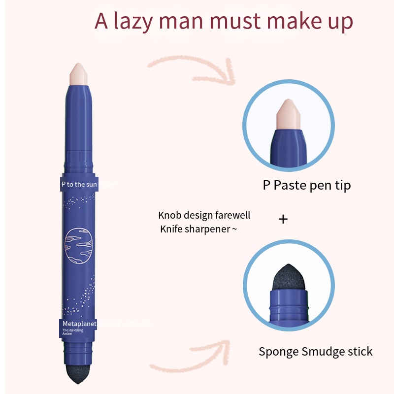 【New products imported from Korea】 Eye shadow pen highlight brightening pen eye shadow stick one touch forming new lazy people