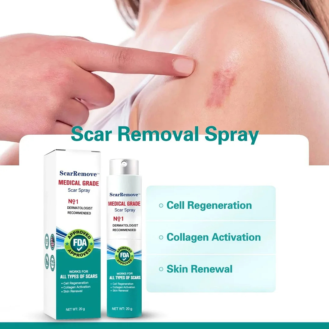 ❤️ScarRemoveTM Advanced Scar Spray For All Types of Scars - For example Acne Scars, Surgical Scars and Stretch Marks ⚡️⚡️⚡️