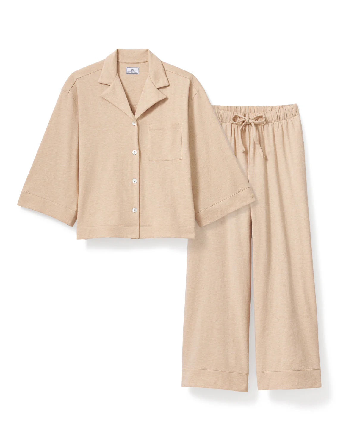 The Olivia Wide-Leg Pima Cotton Pajama Set