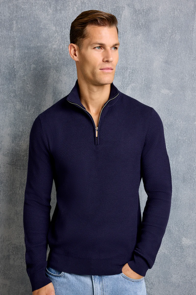 THE FABIO HALF ZIP SWEATER