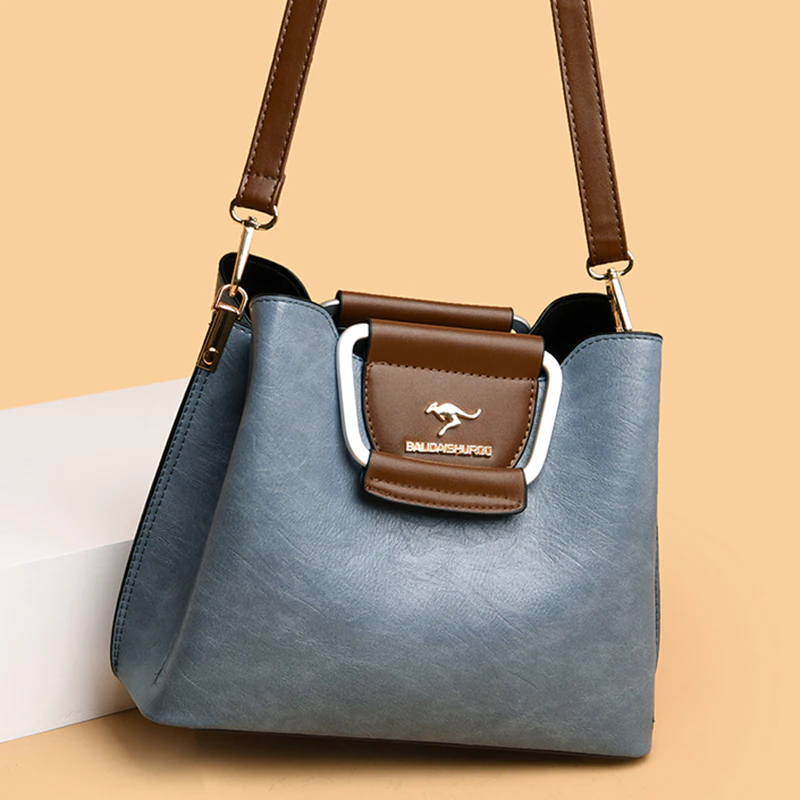 Pongl Ladies Purses Crossbody Bags for Women 2021 Winter Women's Fashion Pu Leather Shoulder Tote Brands Trends Designer Handbags