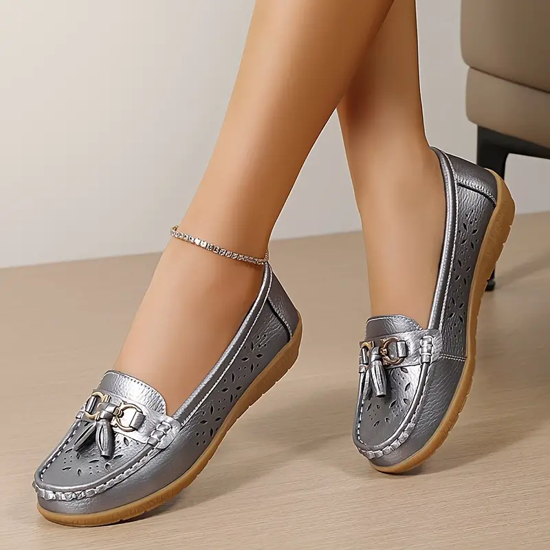 Women s Wedge Heeled Casual Shoes Low Top Round Toe Solid 4