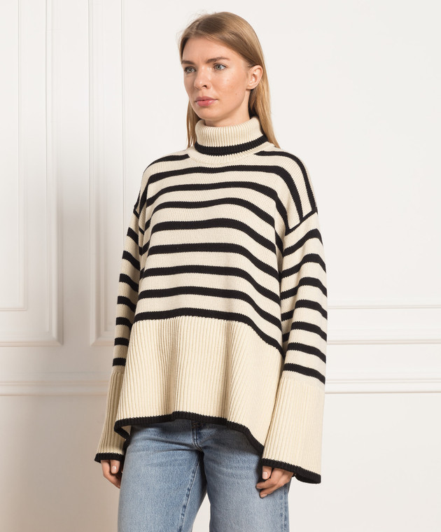 Toteme Milk sweater with contrasting stripes 212562758 image 3