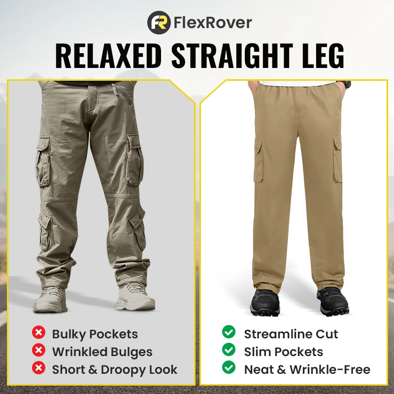 FlexRover - Ultra Comfort Flex Fit Cargo Pants